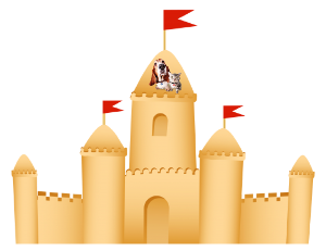 a sand castle